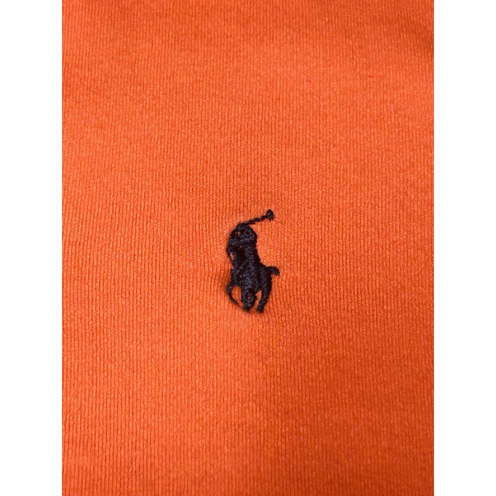 Ralph Lauren Mens XXL  Orange Short Sleeve Polo Shirt Made in USA  100% Cotton - Picture 6 of 9